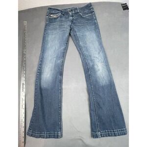 Diesel Women's Blue Flare & Wide Leg Jeans